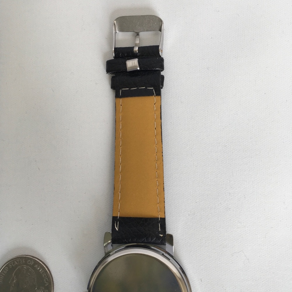 Watch Women’s Novelty  I’m Late Phrase Watch NEW Statement Quartz Watch - Picture 7 of 8